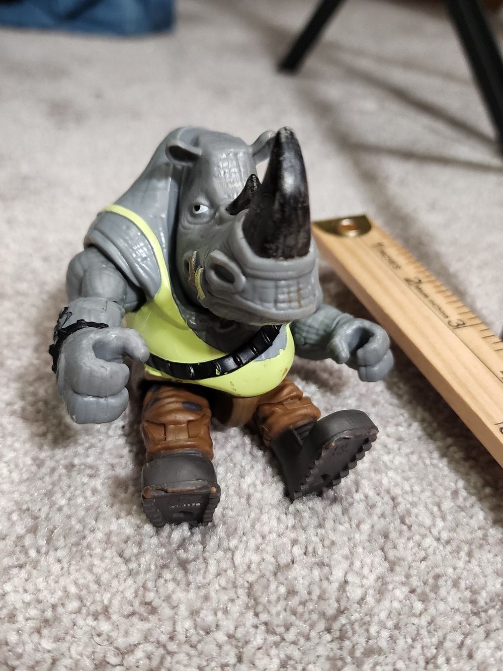 Rocksteady TMNT Ninja Turtles Mutant Mayhem Playmates 4.2” Action Figure Toy